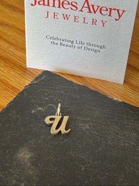 New James Avery script initial U charm